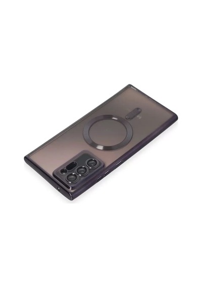 Mey İthalat Samsung Galaxy Uyumlu  Note 20 Ultra Kılıf Kross Magneticsafe Kapak - Mor Çok Renkli