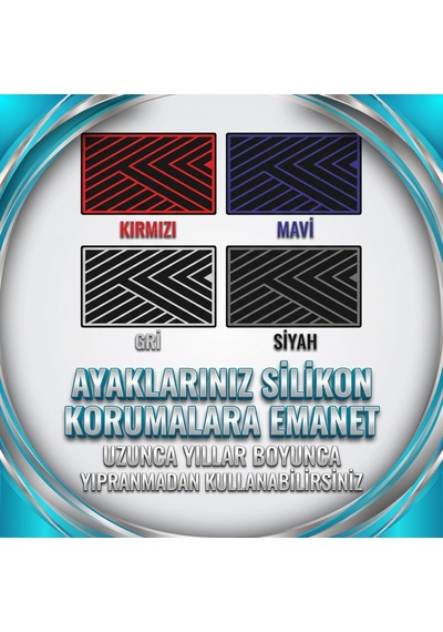 Honda Civic 2016-2021 Uyumlu Oto Velur Halı Paspas - Klipsli Silikon Topuklu 4 Renk