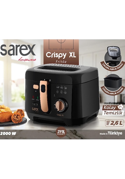 Sarex SR-7100 Crispy XL 2.6 L Air Fryer