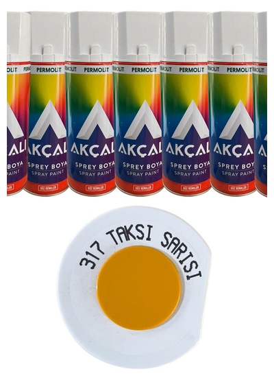 Sprey Boya Akçalı Alüminyum,ahşap,plastik,demir,metal Sprey Boyama 400 Ml 317 Taksi Sarısı