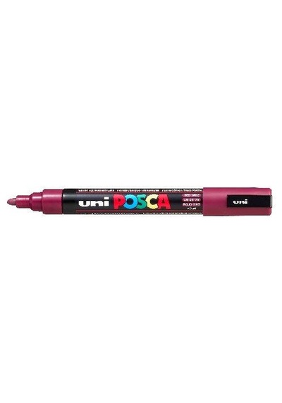 Tahtakalehobi Uni Posca Pc-5M Boyama Markörü 1.8-2.5 Mm Şarap Kırmızı