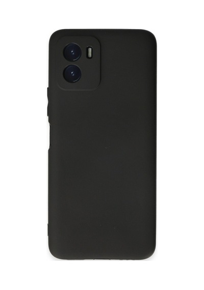 Vivo Y15s Kılıf Siyah Renk First Yumuşak Esnek Silikon Kapak Siyah