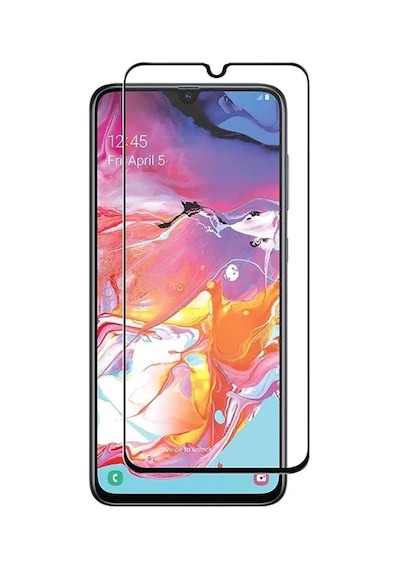 Forzacase Samsung Galaxy A70 İle Uyumlu Çerçeveli Tam Kaplayan Temperli Ekran Koruyucu - Fc003