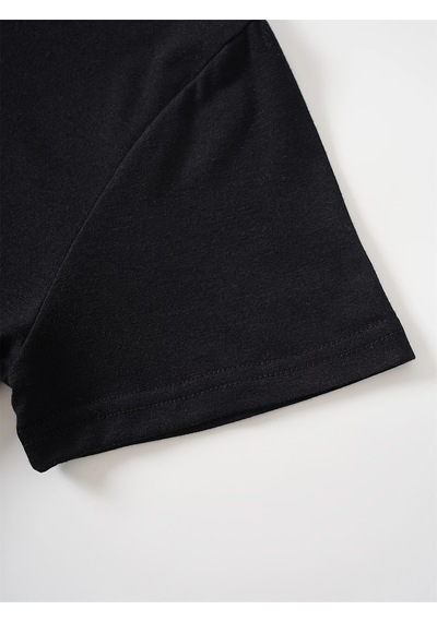 Uyguntarz Unisex Love Baskılı Tasarım Tshirt Siyah