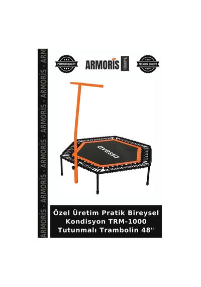 Özel Üretim Pratik Bireysel Kondisyon Trm-1000 Tutunmalı Trambolin 48"