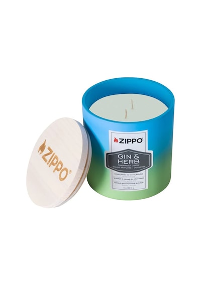 Zippo Odor-masking Candle - Koku Giderici Mum Gin & Herb Mavi