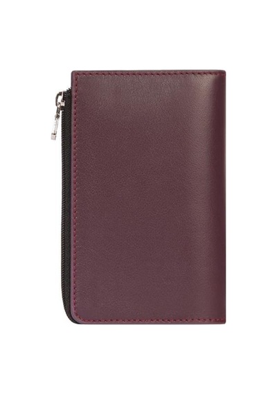 Cengiz Pakel Unisex Hakiki Deri Fermuarlı Kartlık 2512 - Mürdüm 2512-mürdüm Mürdüm