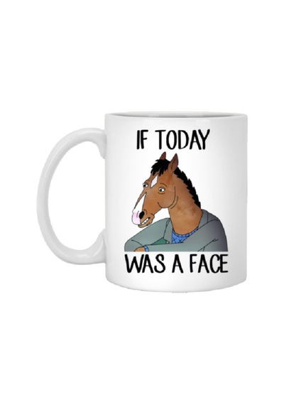 Bojack Horseman If Today Was A Face Iki Tarafı Baskılı Kupa Bardak Çok Renkli