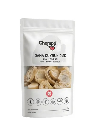 Chompo Dana Kuyruk Disk 100% Doğal Katkısız Köpek Ödül Maması 100 Gr Mbt06