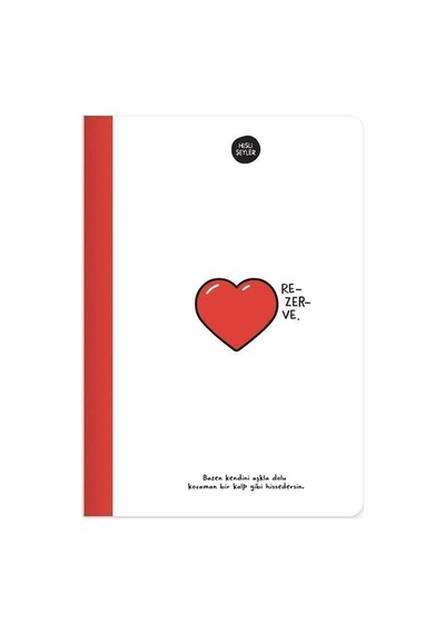 14x20 Çizgili Defter - Rezerve Beyaz