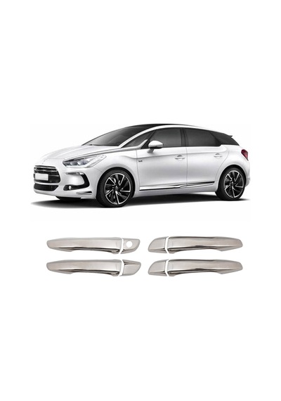 Citroen Ds5 Uyumlu 2012-2018 Krom Kapı Kolu 4 Kapı Paslanmaz Çelik