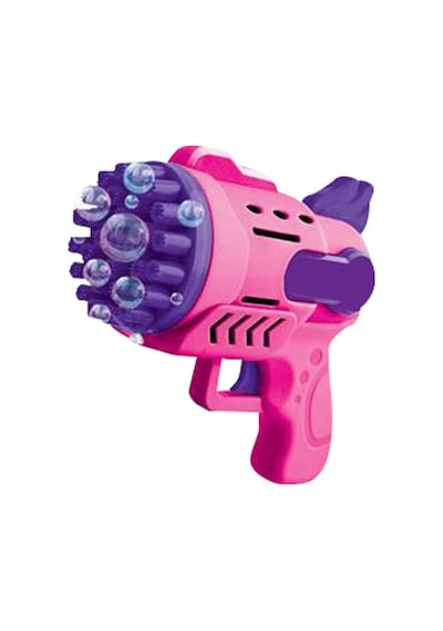 3 Adet Mavi Sarı Pembe Köpük Tabancası 29 Delikli Çoklu Köpük Atan Tabanca 6 Solisyonlu Bubbles Gun