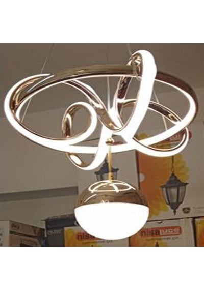 Has Light Küçük Sarmaşık Model Led Avize 3 Renkli Altın Renk Gövd