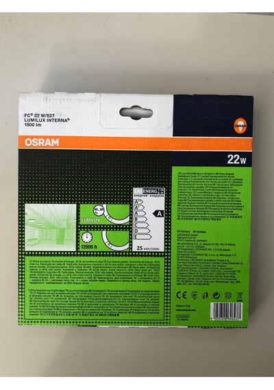 Osram 22w/827 Sarı 1800 Lümen T5 Simit Floresan Dış Çap:22cm
