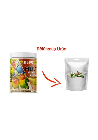 Egzotik Kuşlara Özel Multi Vitamin 100 Gr Bölünmüş