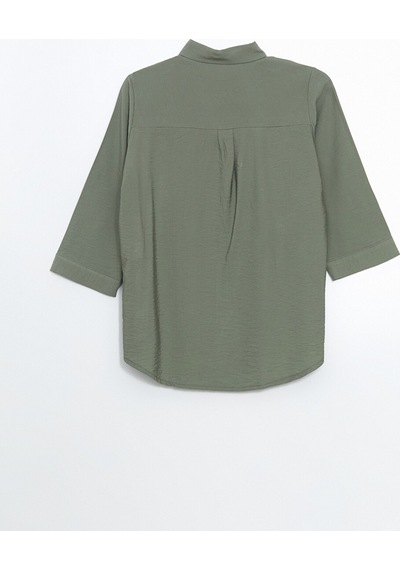Lcwaıkıkı Classic Yeşil Loose Fit Kadın Gömlek