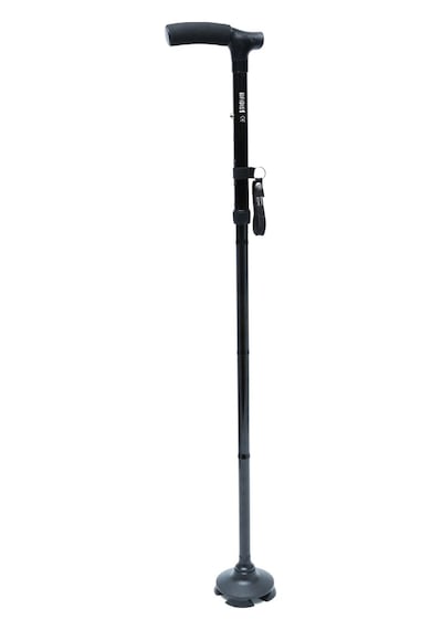 Gb802 Kifidis Katlanır Dörtlü Lastikli Baston Siyah / Black - Zum130800001