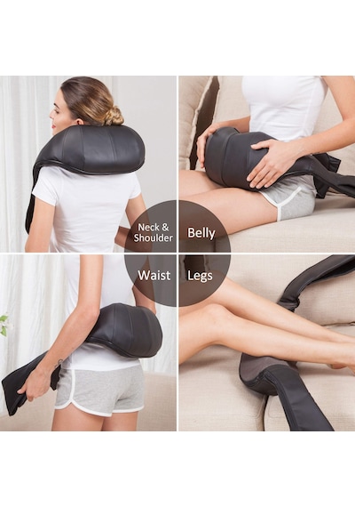 Snailax Kablosuz Masaj Shiatsu Boyun Masajı, Isı Fonksiyonlu, 4d Dönen Masaj, Boyun Omuz Sırtı İçin Kas Gevşetme, Erkekler / Kadınlar / Anne / Baba İçin Hediyeler Snailax Kablosuz Masaj Shiatsu Boyun Masajı, Isı Fonksiyonlu, 4d Dönen Masaj, Boyun Omuz Sırtı İçin Kas Gevşetme, Erkekler / Kadınlar / Anne / Baba İçin Hediyeler