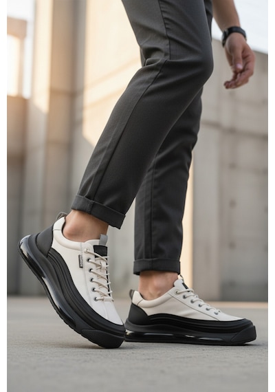 Guja Beyaz Hakiki Deri Erkek Casual Ayakkabı 24k500-1 M Beyaz