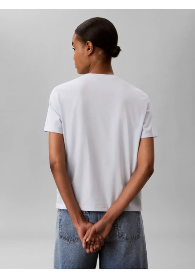 Calvin Klein Ss Classıc Handwrıtı, Cıq Mavi Kadın T-shirt