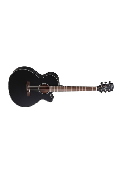 Cort Sfx-Mebks Elektro Akustik Gitar Ince Kasa Siyah Satin