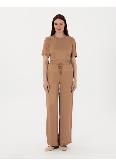 Pierre Cardin Kadın Kahverengi Pantolon Kanvas-chino 50301237-vr029 Kahverengi