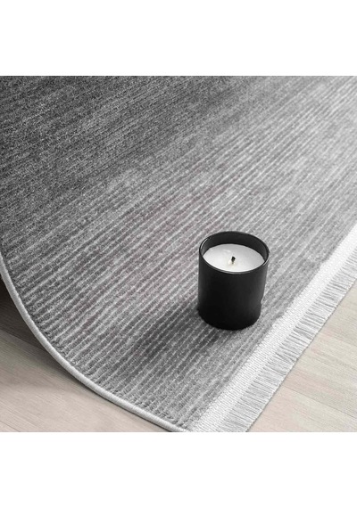 Düz Antrasit Gri Yatay Çizgili Modern Halı - Ns5119av Antrasit - ,gri