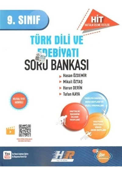 9. Sınıf Türk Dili Ve Edebiyatı Hit Soru Bankası Hız Ve Renk
