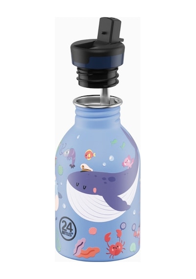 Kids Bottle Ocean Friends Paslanmaz Çelik Çocuk Su Matarası 250 Ml Renkli