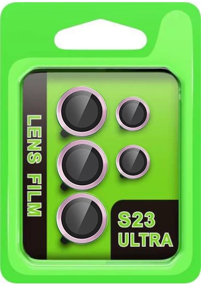 Newface Samsung Galaxy S23 Ultra Raze Metal Kamera Lens - Lila