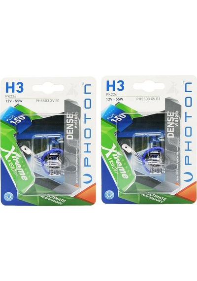H3 12v 55w Xtreme Vısıon +%150 Fazla Işık 1 Takım 2 Adet