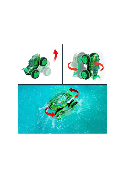 Jmm76 Hot Wheels Monster Trucks 1:15 Mutant Kaosu Arazi Aracı Great Bite Rc Çok Renkli