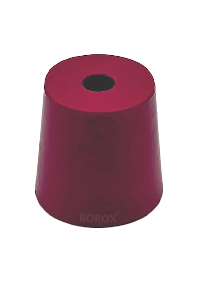 Borox Kauçuk Tıpa Delikli No.4 15 x 21 x 22 MM NS19/26 5 Adet