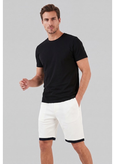 Buratti Oysho Kumaş Çift Katmanlı Paça Detaylı Bağlamalı Short Erkek Short 5908091 Ekru