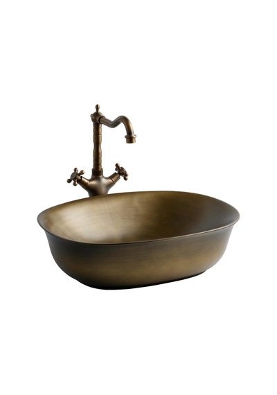 Eh-4600br Tezgah Üstü Lavabo Bronz Beyaz