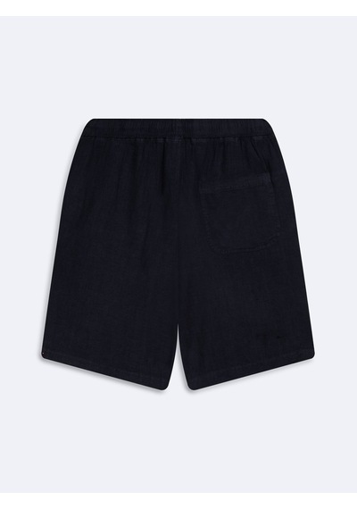 Beli Lastikli Basic Lacivert Şort