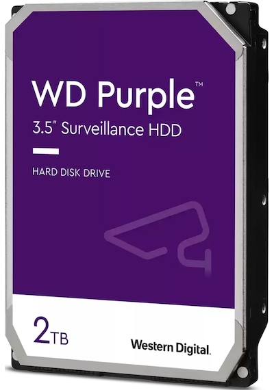 WD Purple WD22PURZ 3.5" 2 TB 5400 RPM SATA 3 HDD