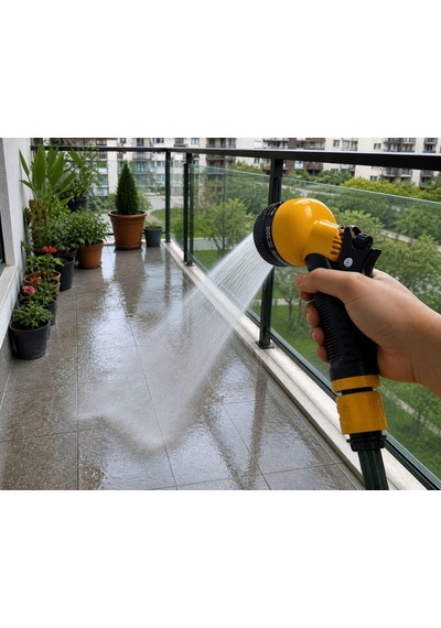 Ayarlanabilir Bahçe Sulama Tabancası 8 Fonksiyonlu, Ergonomik Kaymaz Saplı Sprey Tabancası, Tetik Kilitleme Özelli Genel Ayarlanabilir Bahçe Sulama Tabancası 8 Fonksiyonlu, Ergonomik Kaymaz Saplı Sprey Tabancası, Tetik Kilitleme Özelli Genel
