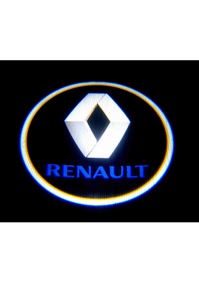 Renault Araçlar İçin Pilli Yapıştırmalı Kapı Altı Led Logo
