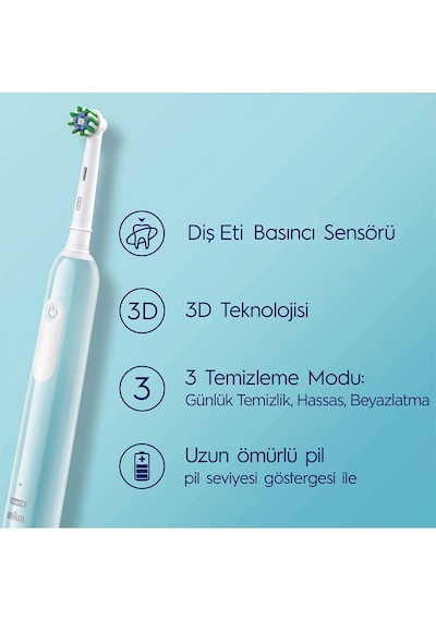 Oral-B Pro Series 1 Elektrikli Diş Fırçası Mavi + 1 Diş Fırçası Başlığı