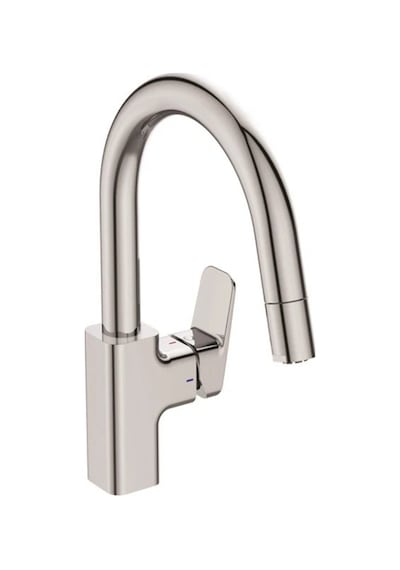 Ideal Standard Bd337aa Ceraplan Kuğu Spiralli Eviye Bataryası Krom