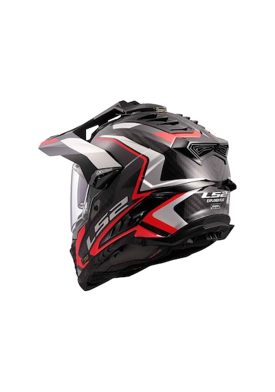 Ls2 Explorer C Karbon Frontier II Kapalı Kask Kırmızı