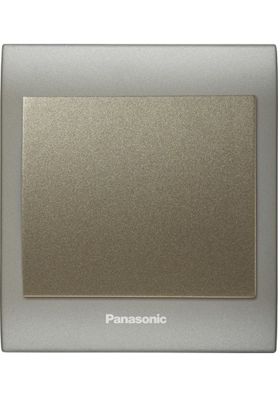 Viko Panasonic Thea Blu Tekli Anahtar Çerçeve Inox Matt+dore, Kapak Dore