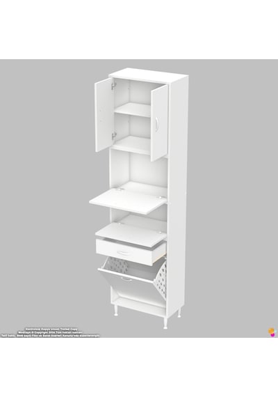 Modilayn Ece Çok Amaçlı Kiler Dolabı Kapaklı Çekmeceli Sepetli - Mutfak Ve Kahve Düzeni 65 Cm Beyaz Modilayn Ece Çok Amaçlı Kiler Dolabı Kapaklı Çekmeceli Sepetli - Mutfak Ve Kahve Düzeni 65 Cm Beyaz