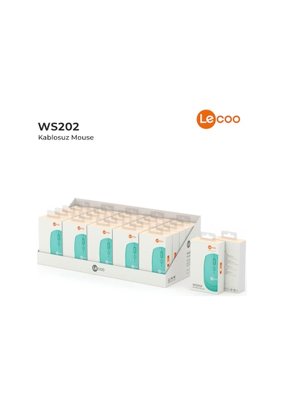 Lecoo WS202 Kablosuz 1200DPI 4 Tuşlu Optik Mouse