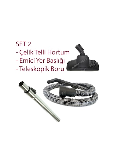 Arçelik Uyumlu S 7610 Robotto Süpürge Hortumu Başlığı Fırçası Borusu
