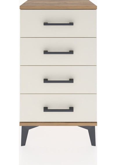 Arges Komodin 4 Çekmeceli 44x30x80 Çam-aytaşı Çam