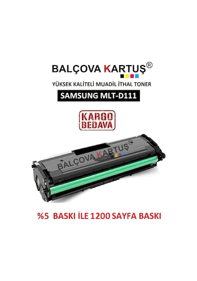 Samsung M2021W Yazıcı Için Mlt-D111 Chipsiz Uyumlu Toner