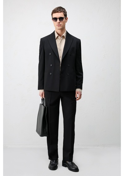 Antioch Straight Fit Erkek Pantolon Siyah