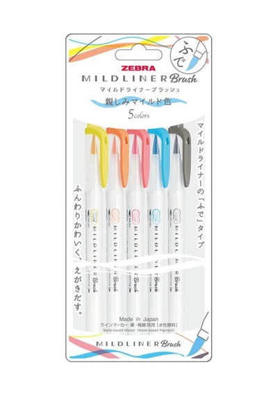 Zebra Mildliner Brush Pen Çift Uçlu Fosforlu Kalem N-5c-n Diğer